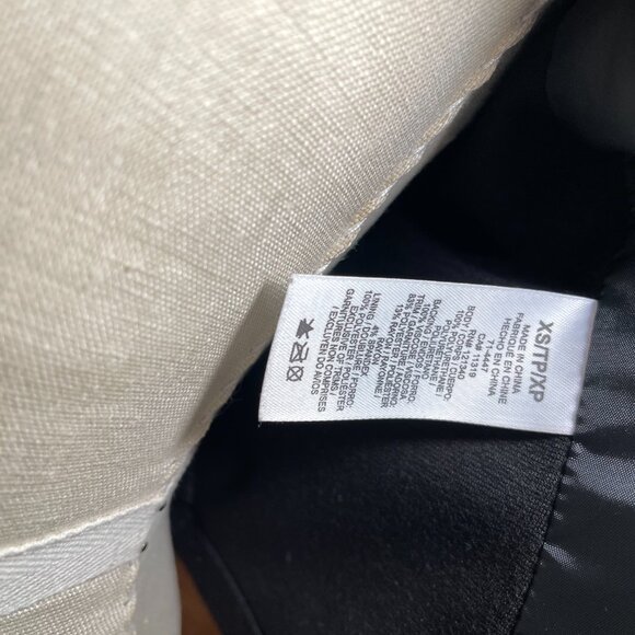 Dynamite Black Faux Leather Moto Biker Jacket Vegan Edgy XS - Picture 7 of 7